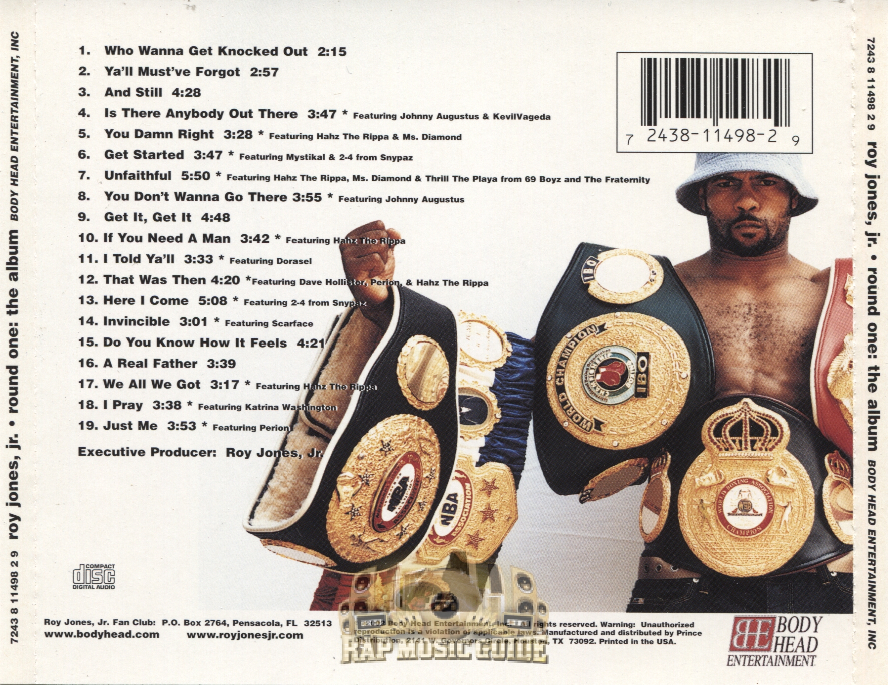Roy Jones, Jr. Round One The Album CD Rap Music Guide